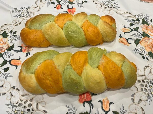 Bell pepper dough bread